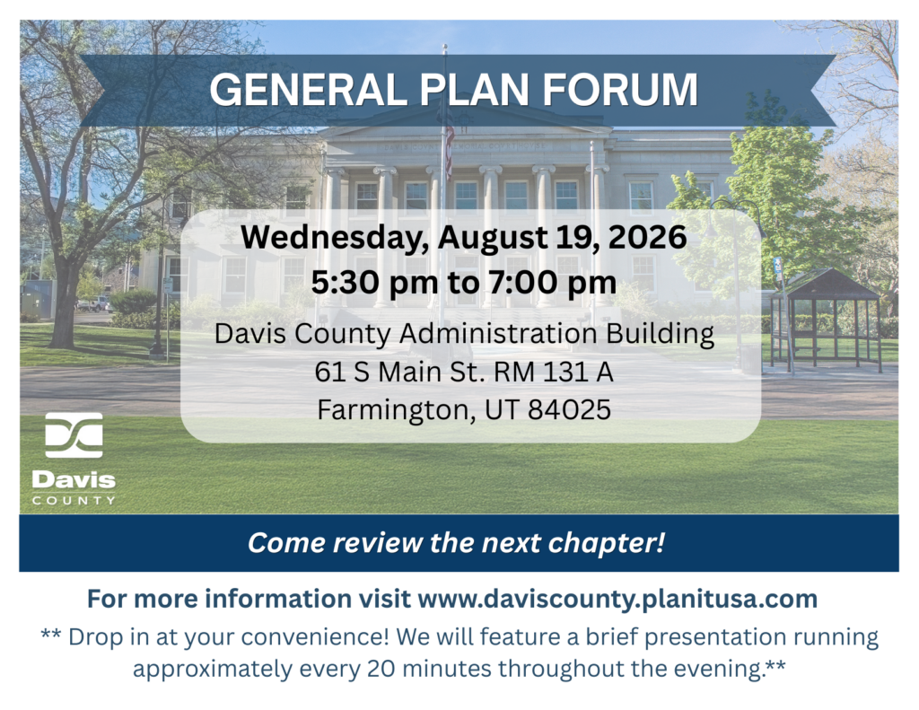 Davis County General Plan Forum