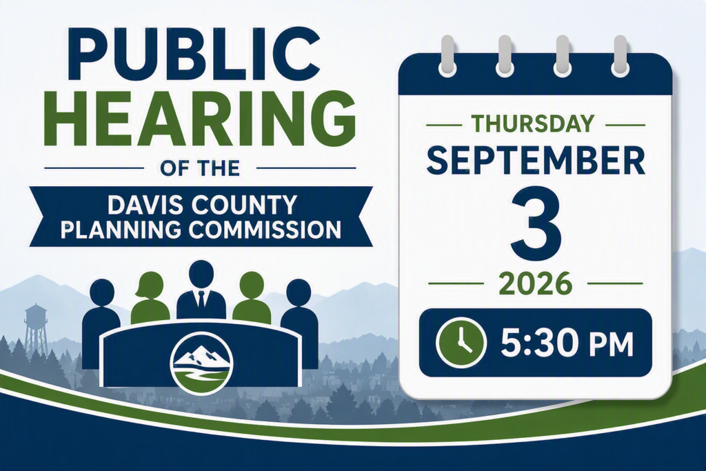 Notice of Public Hearing – Davis County Planning Commission